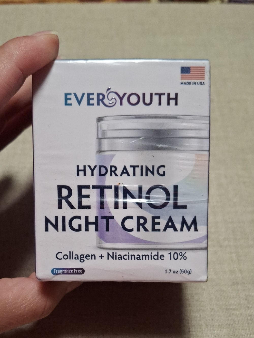 New EVERYOUTH Hydrating Retinol Night Cream 1.7 FL OZ